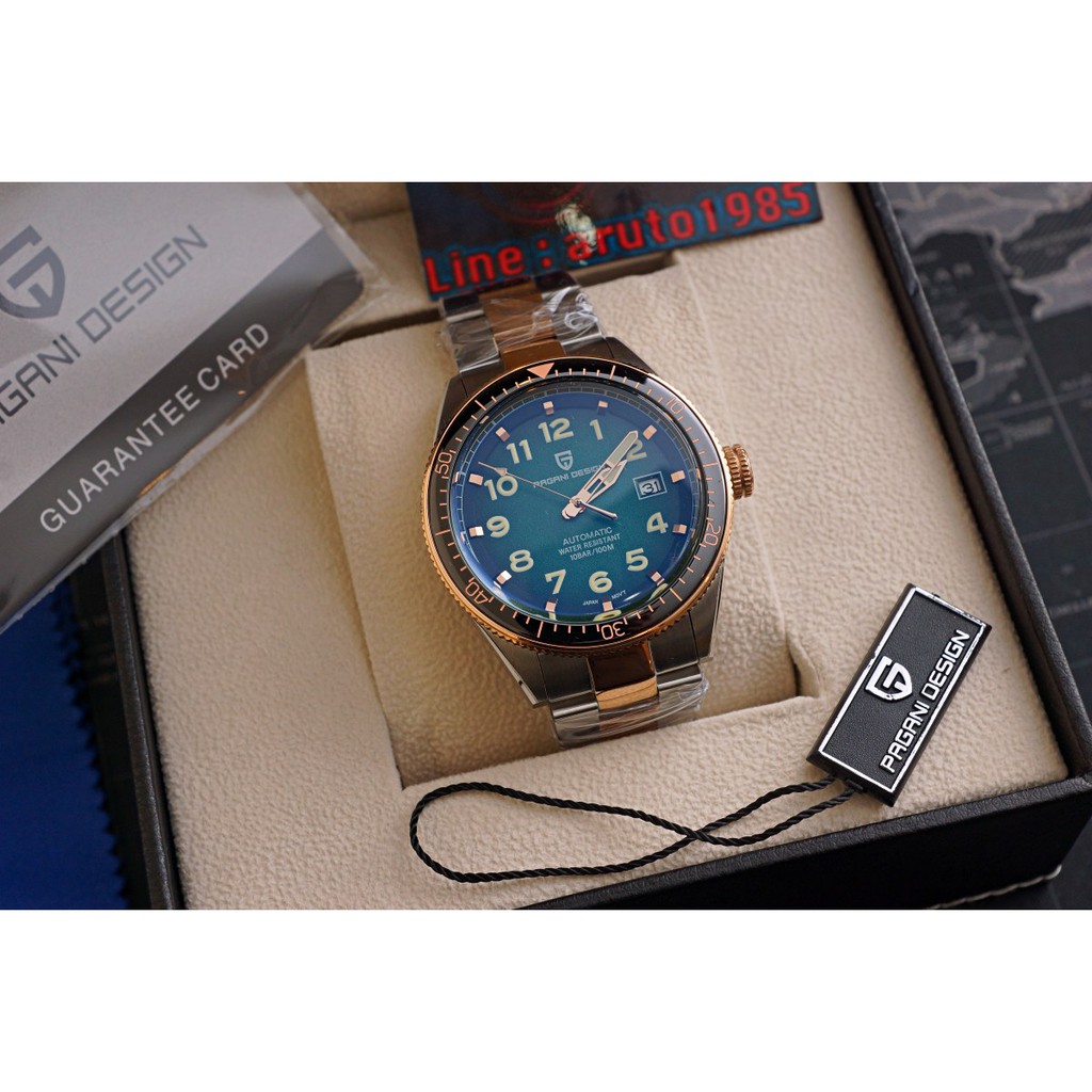 นาฬิกา PAGANI DESIGN PD1649 เครื่อง automatic กระจก Sapphire