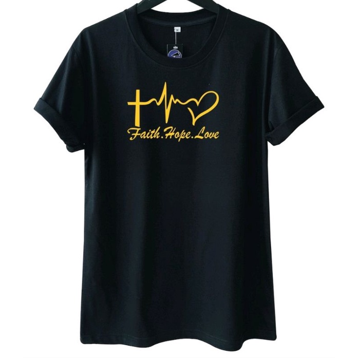 GOLD FAITH HOPE LOVE DISTRO BESTSELLER SPIRITUAL TSHIRT - HARYADSGLOBAL