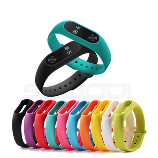 สายรัดข้อมือ สีสันสดใส สําหรับ Xiaomi mi band 2 16 สี