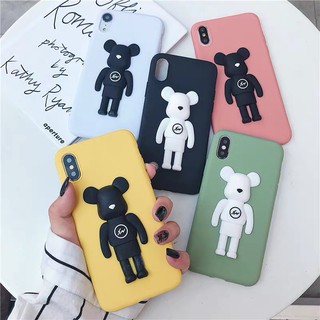 Samsung Galaxy A10 A20 A30 A50 A70 A31 A51 A71 A20E Kaws Flash Bear Cartoon 3D DIY Soft TPU Silicon Slim Thin Cute Case Cover