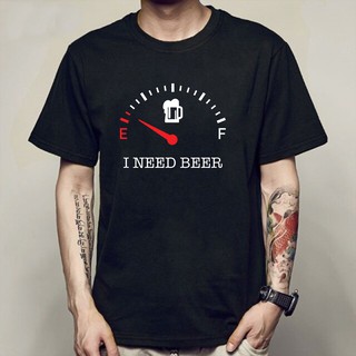 เสื้อยืด T-Shirt  NEED BEER 02 เสื้อยืดแนวสตรีท สวมใส่สบาย ไม่ร้อน ระบายอากาศได้ดี ใส่เล่นสเก็ตสบาย ลายติดแน่นS-5XL