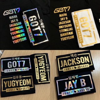 💚 เสื้อ GOT7 สกรีนหน้า-หลัง 💿Hologram🏅Goldสามารถปรับแต่งได้