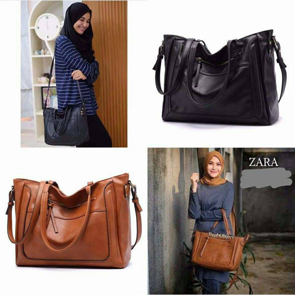 กระเป๋าสะพายผู้หญิง ZARA มีการรับประกัน กระเป๋าโท้ตนําเข้าระดับพรีเมียม