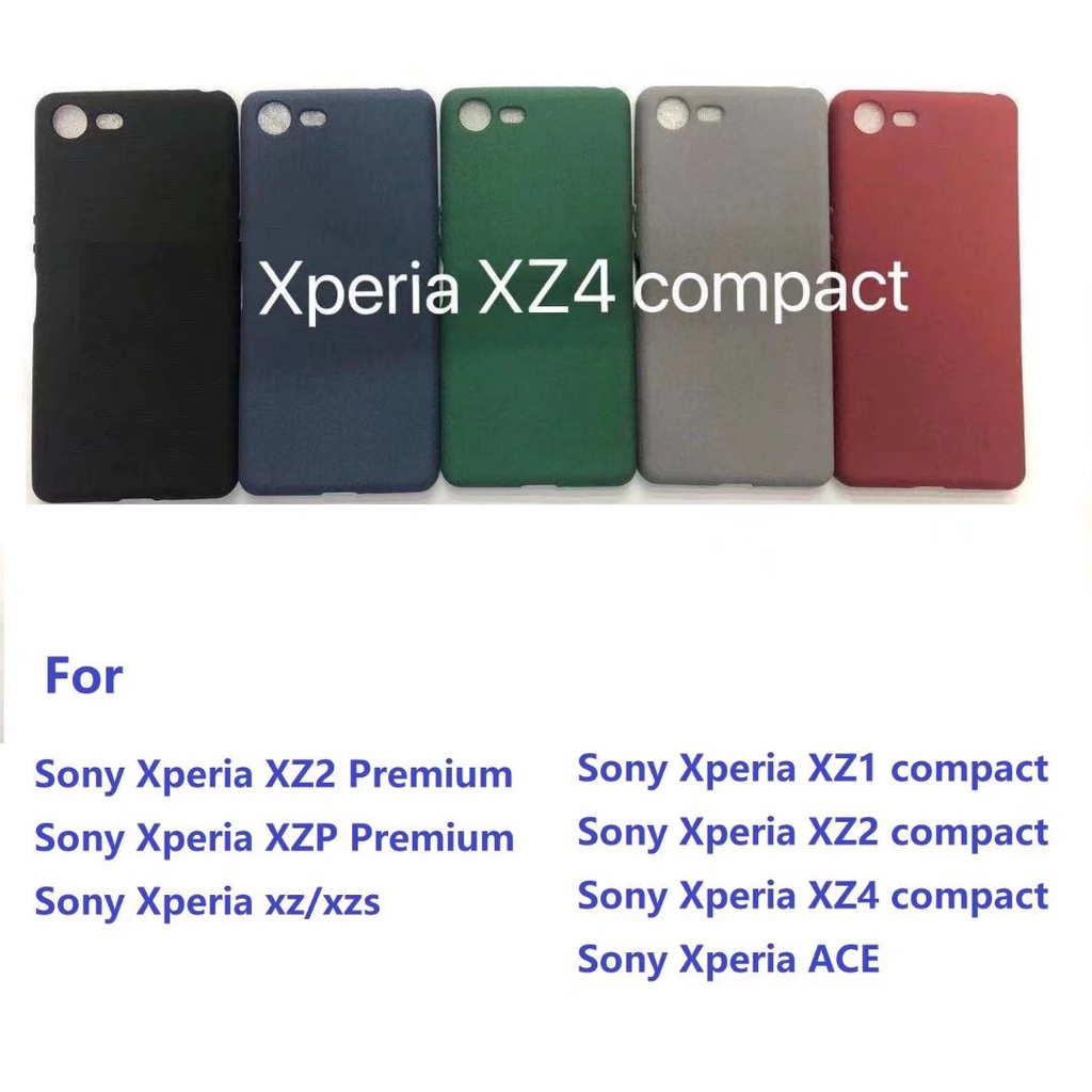 เคสโทรศัพท์ TPU แบบนิ่ม ผิวด้าน บางพิเศษ สําหรับ Sony Xperia XZ1 XZ2 XZ4 XZ XZS XZ Compact Premium ACE