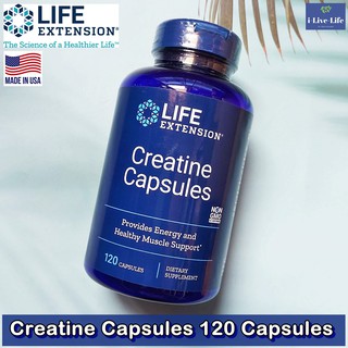 ครีเอทีน Creatine Capsules 120 Capsules - Life Extension