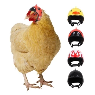 E-25 ของเล่นนกแก้ว หมวกกันน็อค นกเล็ก ไก่ ใช้ใส่ถ่ายรูป ขนาด 4.5*4*3.5cm