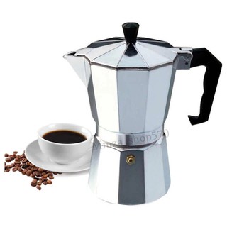 Moka Pot หม้อต้มกาแฟสด กาต้มกาแฟ เครื่องชงกาแฟ มอคค่าพอท หม้อต้มกาแฟแบบแรงดัน ***สินค้าพร้อมส่ง***