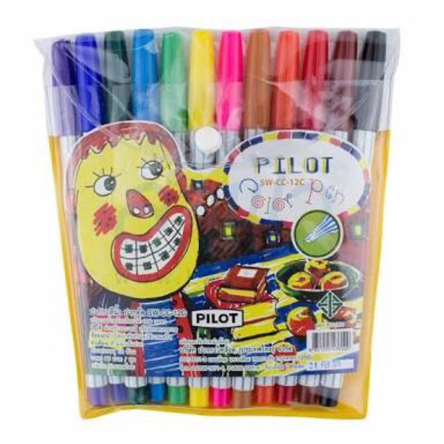 Pilot ปากกาสีน้ำ ปากตัด ไพรอท 1*12