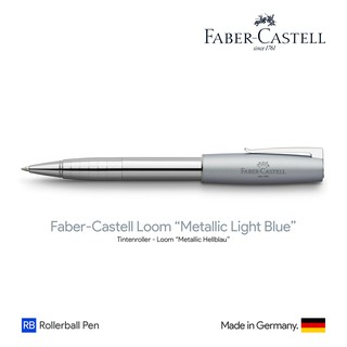 Faber-Castell Loom "Metallic Light Blue" Rollerball Pen - ปากกาโรลเลอร์บอลล์ฟาเบอร์คาสเทล ลูม รุ่นเมทัลลิค สีฟ้า