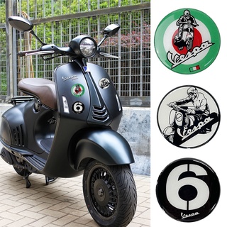 Vespa สติ๊กเกอร์แม่เหล็ก สำหรับรถจักรยานยนต์ สติ๊กเกอร์เรซิ่น