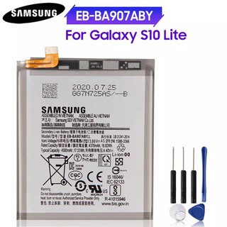 แบตเตอรี่EB-BA907ABYสำหรับSamsung Galaxy S10 Lite S10Lite 4500MAhแท้เปลี่ยนแบตเตอรี่