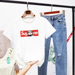 Supreme12ศาลฎีกา 2019 ใหม่แฟชั่นผู้ชายเสื้อยืดแขนสั้นผู้ชายเกาหลีเสื้อผ้า