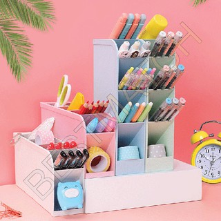Bestmatch "มีสินค้าพร้อมส่ง" คอนโดปากกา ชั้นเก็บเครื่องเขียน กล่องใส่ปากกา ที่เก็บเครื่องสำอาง ชั้นอเนกประสงค์