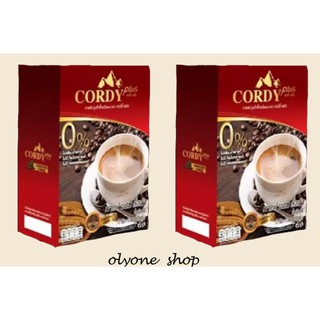 (ของแท้/ใหม่จากบริษัท)กาแฟคอร์ดี้พลัส กาแฟผสมถังเช่าปรุงสำเร็จชนิดผง(ถั่งเช่าอ.วิโรจน์) จำนวน2กล่อง (10ซอง/กล่อง)