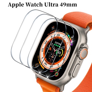 ฟิล์มกระจกนิรภัยกันรอยหน้าจอ HD แบบเต็มจอ สําหรับ Apple watch Ultra 49 มม. Apple watch 8 7 6 45 มม. 41 มม. 44 มม. 42 มม. 40 มม.