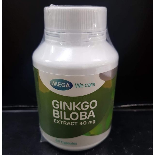 Mega Ginkgo Biloba เมก้า วีแคร์ สารสกัดใบแปะก๊วย (60 แคปซูล) ดูแลสมองและความทรงจำ