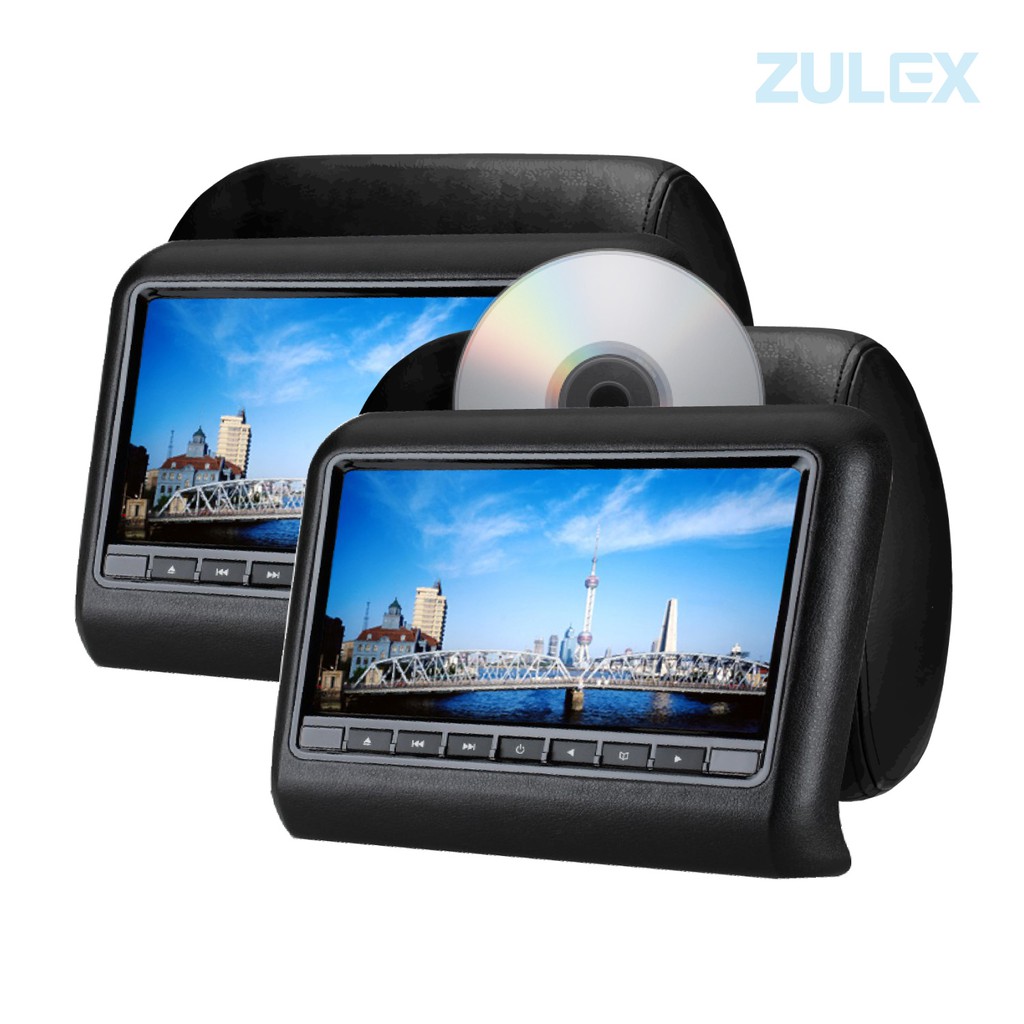 zulex จอหลังหมอนติดรถยนต์ UN-91DH  HDMI-IN, USB , SD CARD, DVD,VCD,CD,MP3,  AV-Input, AV-Out