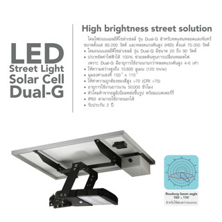 โคมไฟถนน โซล่าเซล street light Solar cell LED 40w,60w,90w EVE