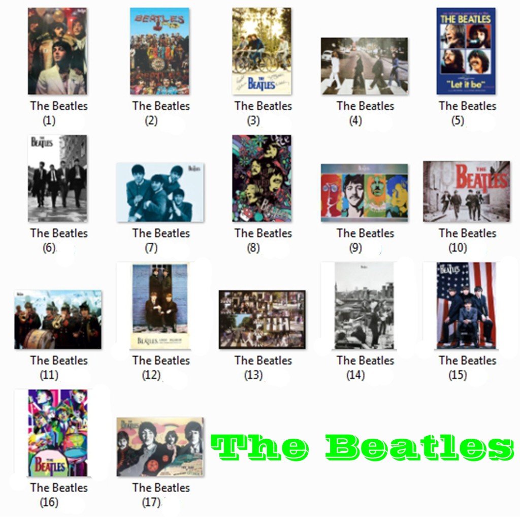 โปสเตอร์ The Beatles & John Lennon (39แบบ) วง ดนตรี ร็อกแอนด์โรล อังกฤษ รูป ภาพ ติดผนัง สวยๆ poster (88x60และ76x52ซม.)