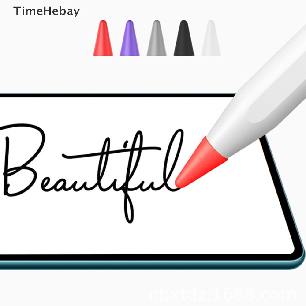 Timehebay ปลอกปากกาสัมผัสหน้าจอ สีสันสดใส สําหรับ Apple Pencil 1 2 10 ชิ้น