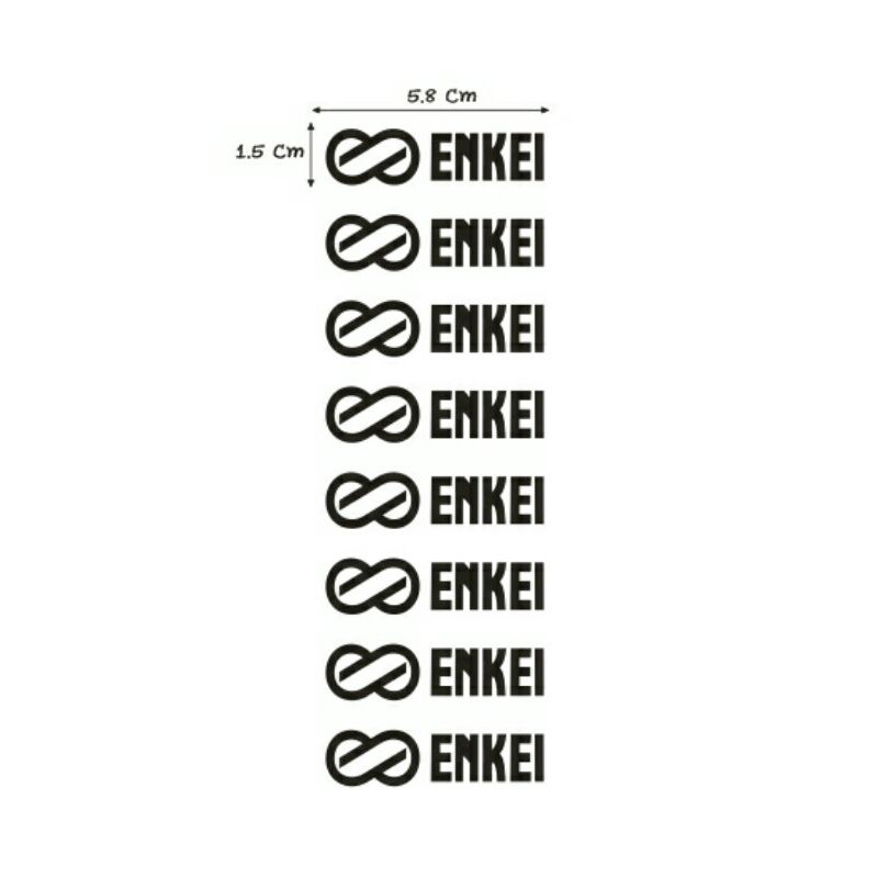 Sticker”สติ๊กเกอร์ENKEI (1ชุด8ชิ้น)ติดล้อแม็ก สะท้อนแสง💯%️แบบตัดพร้อมส่ง