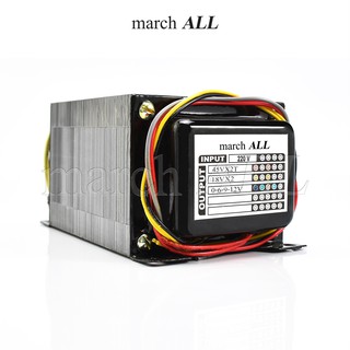 march ALL หม้อแปลงไฟฟ้า AC ขนาด 300W วัตต์ แท้ แรงดัน AC เอาพุต 45V-0-45V และ 18V-0-18V จ่ายกระแสได้ 6 ถึง 15Aพร้อมขด0-6