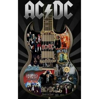 AC/DC ACDC 2  Magnet fridge Rock Band Music Metal  แผ่นแม่เหล็ก ติดตู้เย็น 5มิล วงดนตรี ของขวัญของฝาก ที่ระลึก ของสะสม