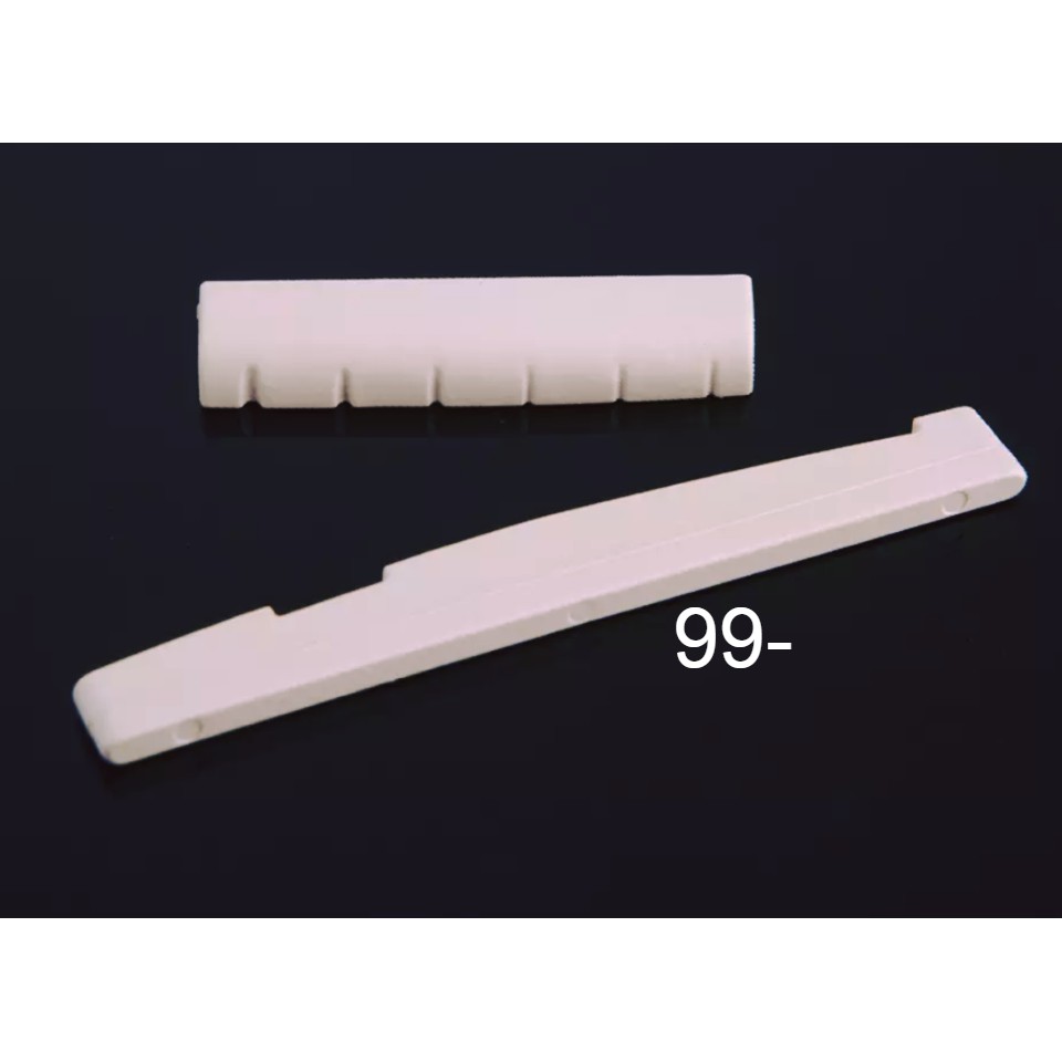 Set Saddle / nut กีตาร์โปร่งสีขาว