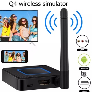 2.4/5G Q4ไร้สาย HDMI Compatlble Dongle Miracast 1080P WiFi Media จอแสดงผลหน้าจอทีวี Wifi Display miracast Airplay DLNA