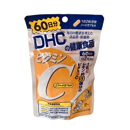 แท้100% DHC VITAMIN C 60วัน(120เม็ด) วิตามินซีจากญี่ปุ่น ช่วยผิิวขาวใส มีส่วนช่วยป้องกันหวัด Expiry:05/2024