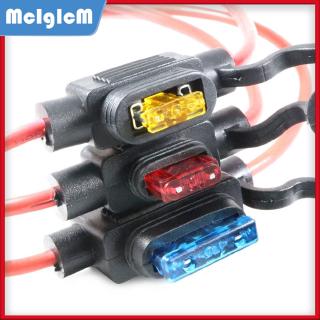 ที่ใส่ฟิวส์อัตโนมัติขนาดเล็ก 32V กันน้ำ 16AWG และฟิวส์ใบมีดรถยนต์แบบไมโคร 15A