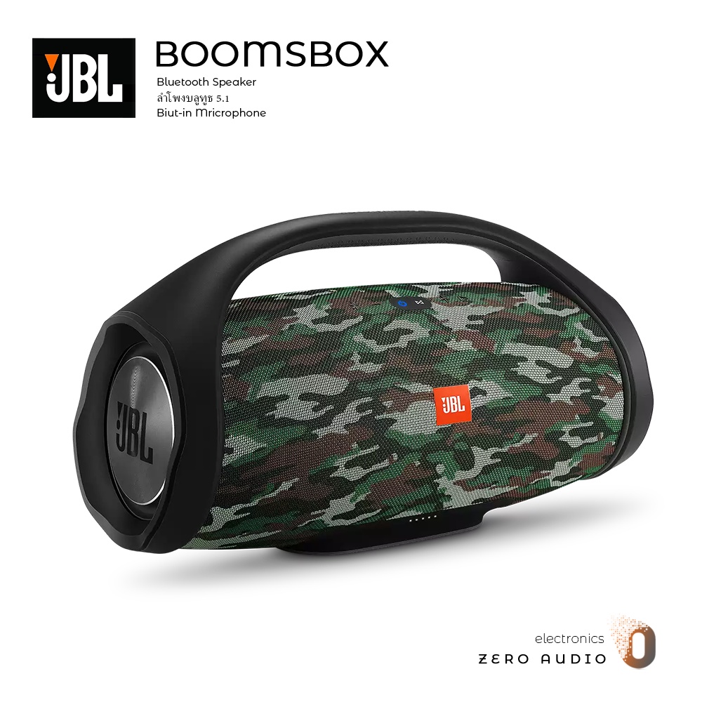 Boomsbox ลำโพงบลูทูธJBL Wireless Bluetooth Speaker แจ้งแบบพกพาลำโพงไร้สายซับวูฟเฟอร์กลาง Boombox 2y7c1