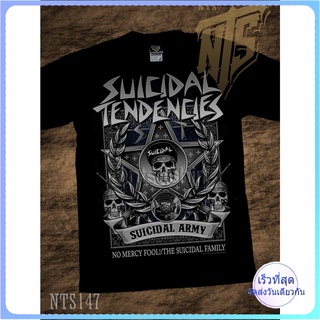 Suicidal Tendencies  ROCK เสื้อยืด เสื้อวง เสื้อดำ สกรีนลายอย่างดี ผ้าหนานุ่ม  T SHIRT S M L XL XXL