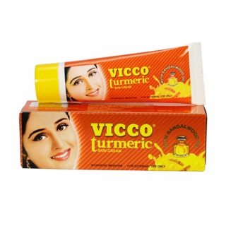 ครีมขมิ้นลดรอยแผลสิว ฝ้ากระ Vicco turmeric skin cream 30 g.