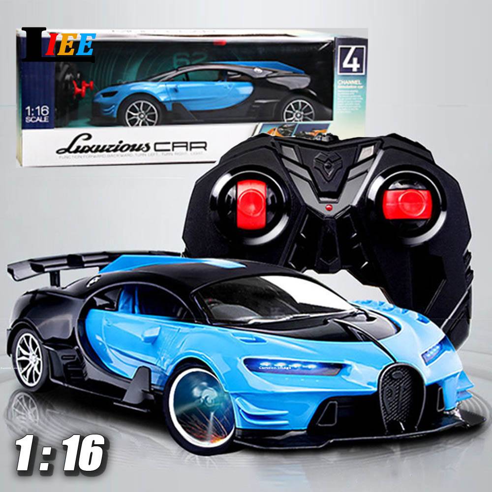 1:16 รีโมทคอนโทรล รถสปอร์ต ของเล่น Bugatti Ferrari RC Racing รถสปอร์ต Chevrolet Hornet ไฟฟ้า ไร้สาย 