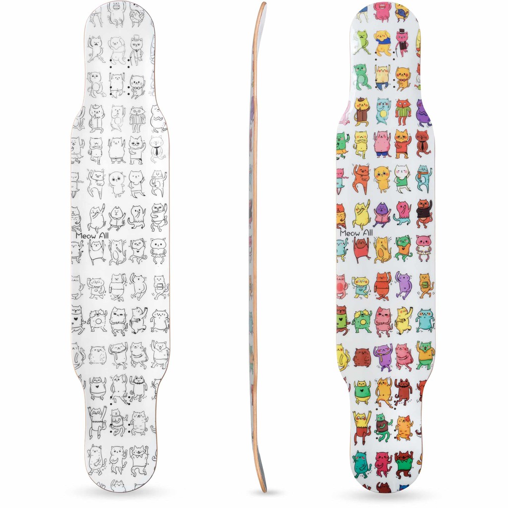 Rebirth Meow All Longboard ลองบอร์ดคอมพลีทเซ็ท/เฉพาะแผ่น