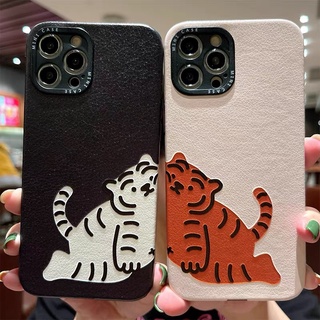 🔥พร้อมส่ง🔥เคสไอโฟน 13 11 fat tiger การ์ตูนน่ารัก เคสไอโฟนหนัง เคส for iphone 12 11 pro max Xr Xs X 7 8 plus case นิ่ม