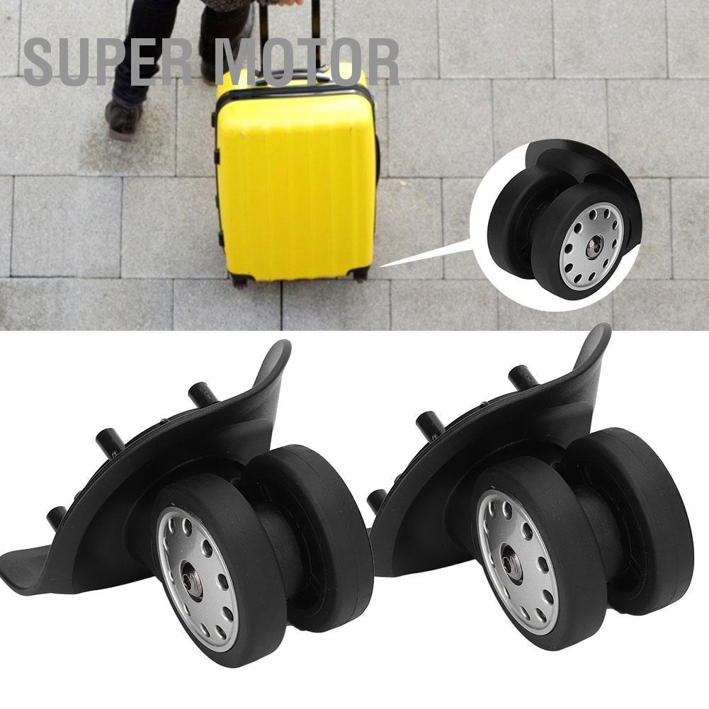 Super Motor A Pair A88 Black Luggage Multihole Wheel Universal Suitcase Replacement Outdoor Supplies