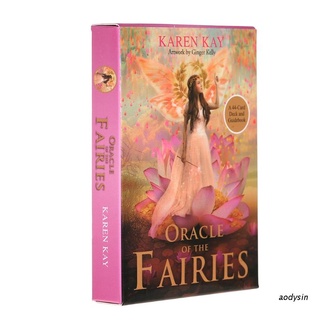 Aod Oracle Of The Fairies 44 Cards Deck And Guidebook English Tarot เกมกระดานของเล่นสําหรับเด็ก