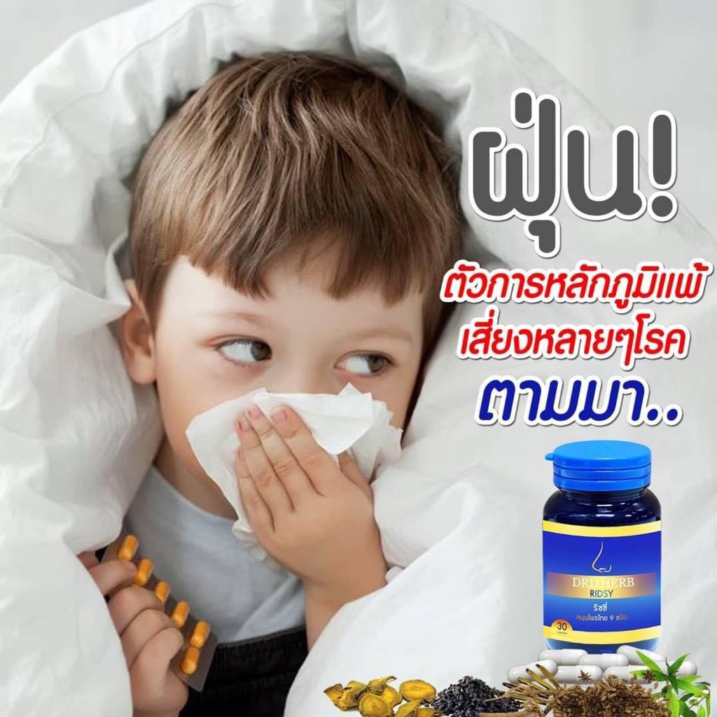 ส่งฟรี ของแท้ ส่งไว DRD Herb ภูมิแพ้ ไซนัส ริดสีดวงจมูก ไอ จาม หวัด หอบ ...