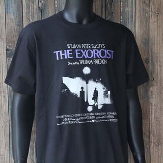 เสื้อยืดผ้าฝ้ายเสื้อยืด ผ้าฝ้าย พิมพ์ลาย The Exorcist Horror Movie The Shining Rosemarys สีดํา สําหรับเด็กL XL  XXL 3XL