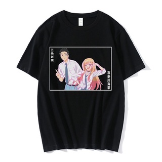 [S-5XL]เสื้อยืดแขนสั้น พิมพ์ลายการ์ตูนอนิเมะ Marin Kitagawa Gojo Wakana สําหรับผู้ชาย