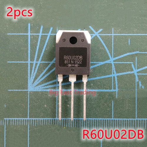 R60U02DB R60U02 5 ชิ้น 2 ชิ้น 60A200V การกู้คืนอย่างรวดเร็วไดโอดเชื่อม hine,รับประกันคุณภาพ pxs