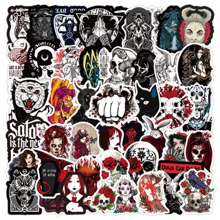 100/50/25/10PCS New Gothic Style Horror Devil Witch Graffiti Stickers DIY Car Skateboard Travel Luggage Guitar Laptop Cool Decal