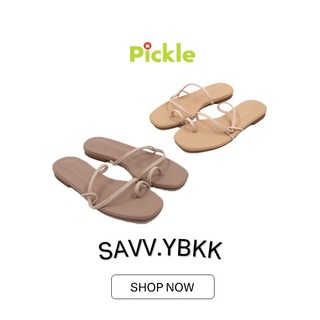 รองเท้าแตะ พร้อมส่ง🔥 แบรนด์ Savvy รองเท้าแตะพื้นนุ่ม สไตล์มินิมอล Pickle Online Fashion Outlet