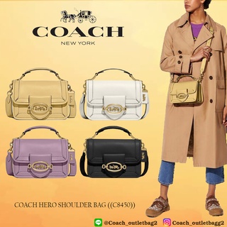 COACH HERO SHOULDER BAG IN SIGNATURE((C8450))