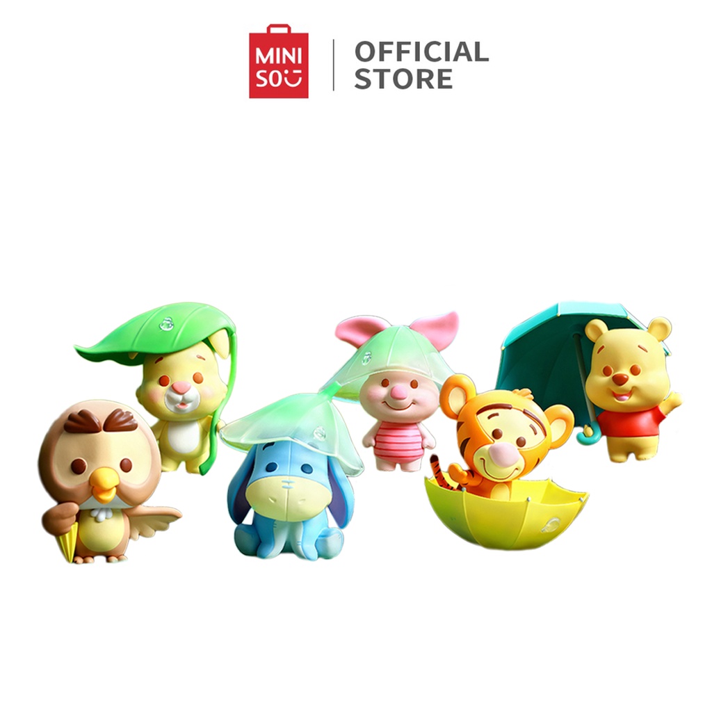 Miniso Blind Box Winnie The Pooh Series Rainy Season Theme Model Doll