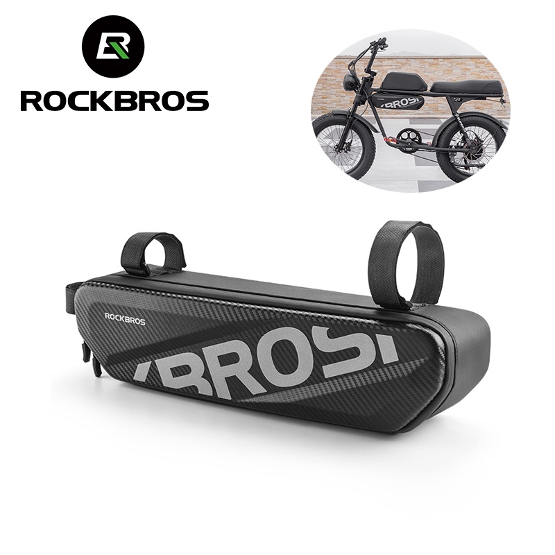 ROCKBROS กระเป๋าเก็บของ สะท้อนแสง แต่งซิปคู่ ขนาดใหญ่ 4.5 ลิตร จุของได้เยอะ กันน้ํา อุปกรณ์เสริม สําหรับติดอานรถมอเตอร์ไซค์ไฟฟ้า กลางแจ้ง