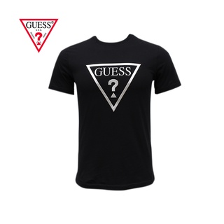 Guess เสื้อยืดแขนสั้น KK2K6425 S/S LV TEE SHIRT สีดำ เสื้อ เสื้อยืด เสื้อยืดแขนสั้น