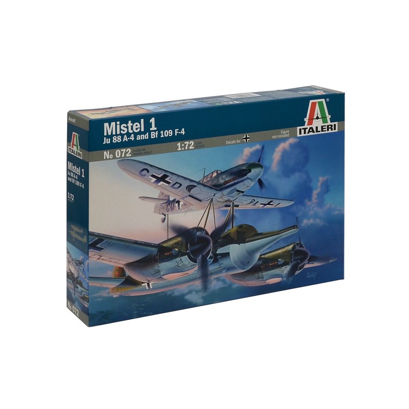 พลาสติก โมเดล ประกอบ ITALERI สเกล 1/72 Mistel 1 Ju 88 A - 4 and Bf 109 F - 4 (0040)